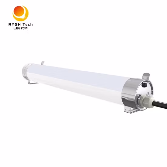 Industrial Farm Food Factory Vapor Tight Fitting Corrosionproof Dustproof Waterproof IP65 Linear Batten Tube 4FT 1.2m IP69K PMMA PC 40W 60W LED Tri-Proof Light